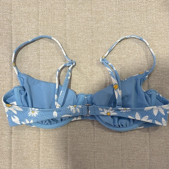 Blue Floral Bikini Top - Picture 5 of 5